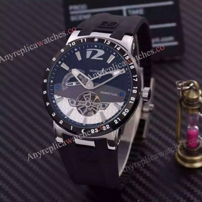 Replica Ulysse Nardin Perpetual Black Rubber watch